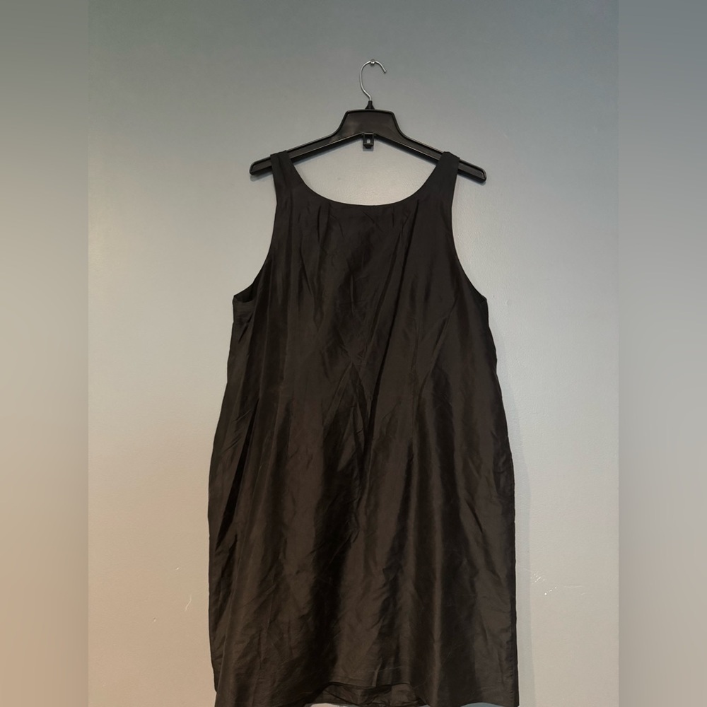 Eileen Fisher Black Lace‎ Chemise Silky Sleepwear - Picture 6 of 6
